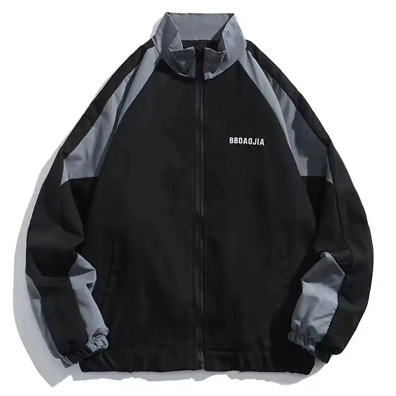 Jemima | Color-Block Windbreaker With Stand Collar