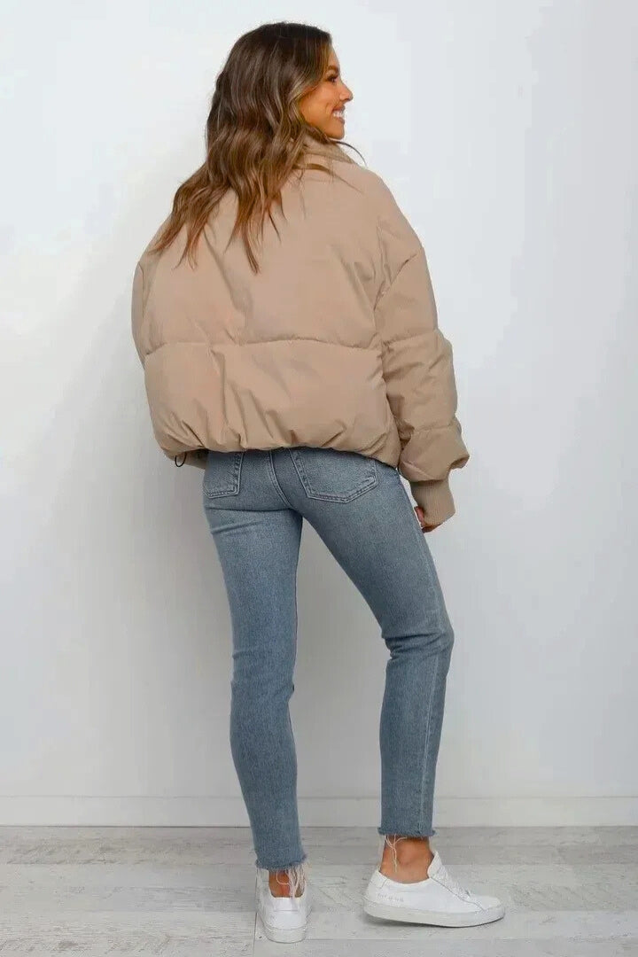 Madeline | Cropped Quilted Puffer Jacket